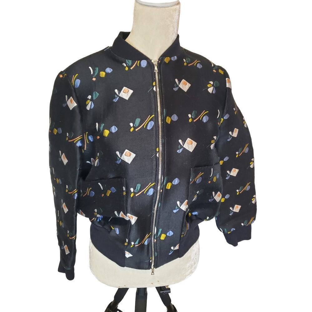 Suno Wool Blend Embroidered Full Zip Jacket size‎ 2/ Medium